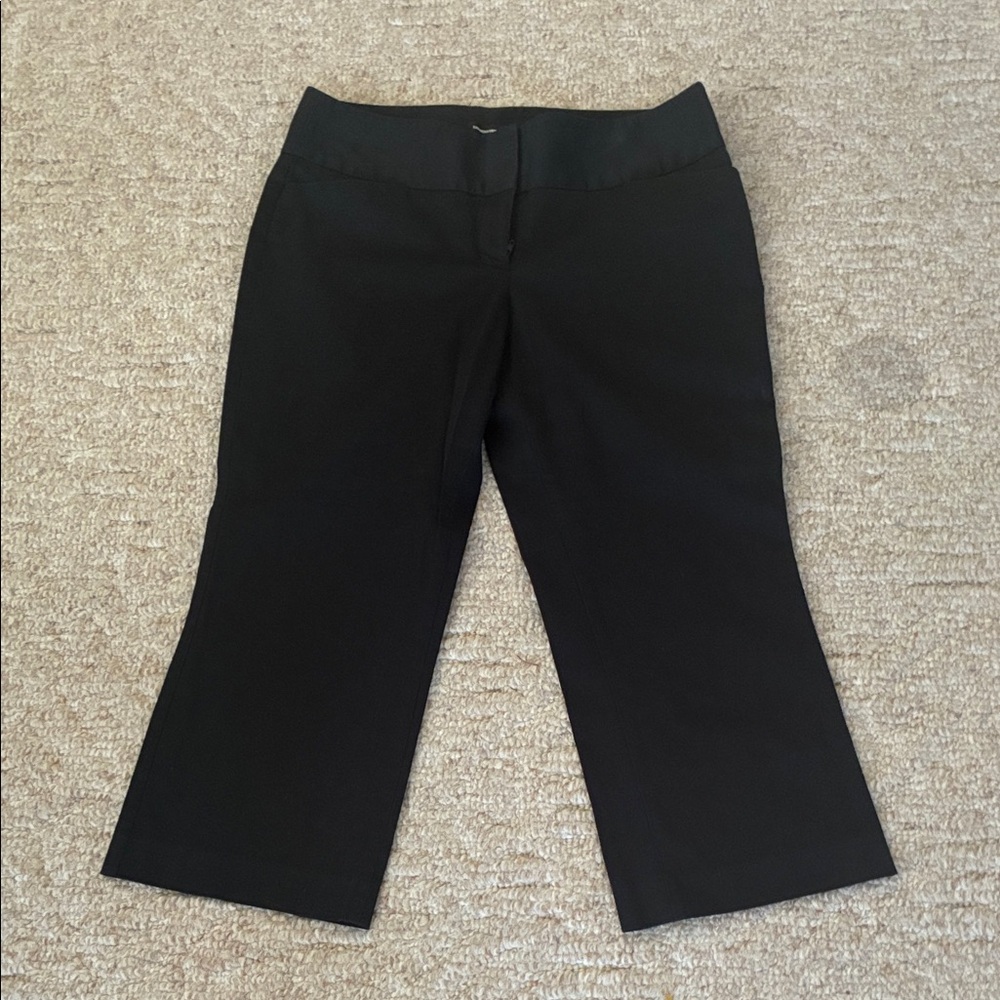 Express Black Editor Cropped Dress Pants